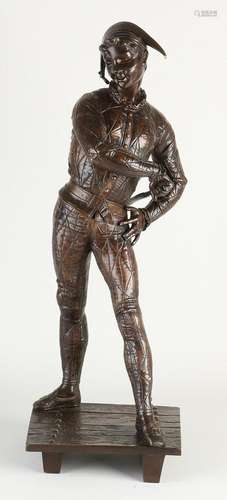 Bronze figure, Pierrot