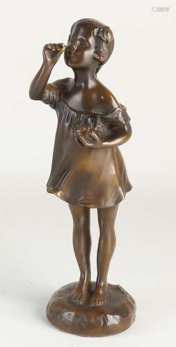 Antique bronze figure, 1900