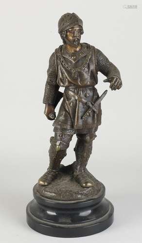 Bronze figure, Knight