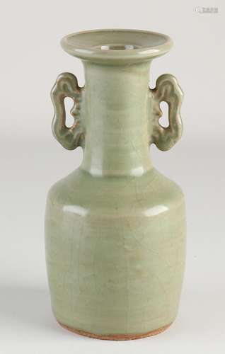 Chinese celadon vase, H 16.7 cm.