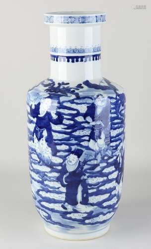 Chinese trolley vase, H 44 cm.