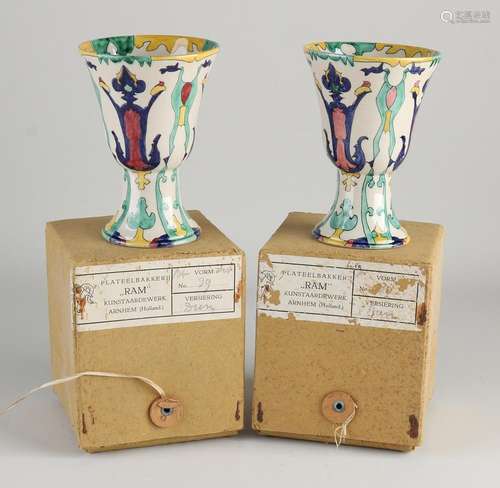 2 Colenbrander Ram vases