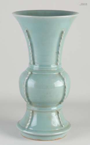 Chinese celadon vase, H 37 cm.