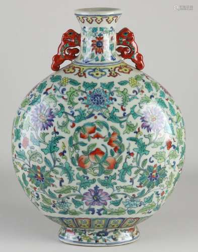 Chinese moon vase, H 37 cm.