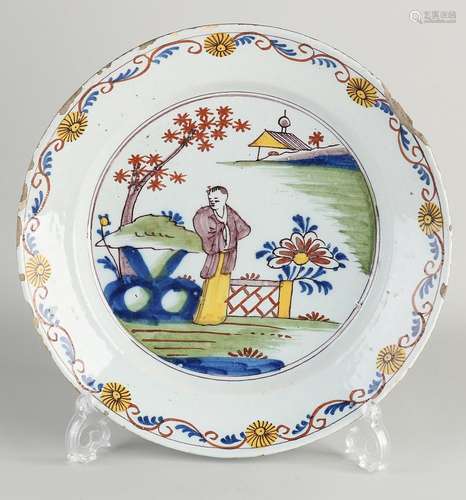 18th century Delft dish Ø 30.8 cm.