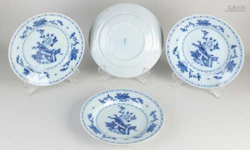 Four Delft plates Ø 23 cm.