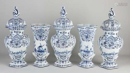 5-Piece Delft cabinet set