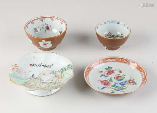 Four parts 18th century Chinese porcelain