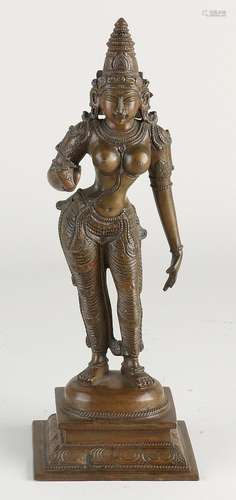 Bronze Buddhist figure, H 26 cm.