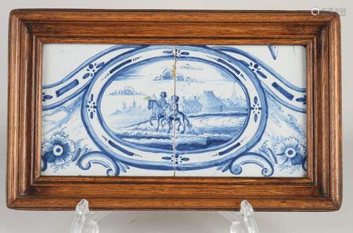 18th century tile tableau