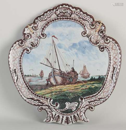 Frisian Fayence wall plaque