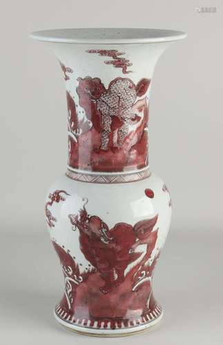 Chinese vase, H 36.5 cm.