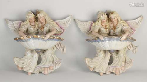 Two holy water holders