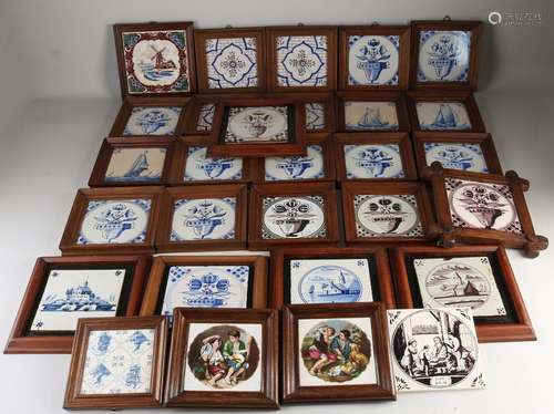 Lot of old tiles (28 pcs.)