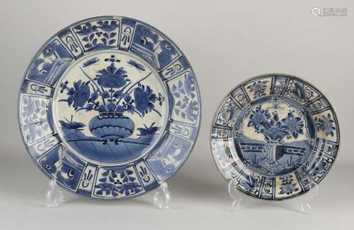 Two Japanese Arita plates