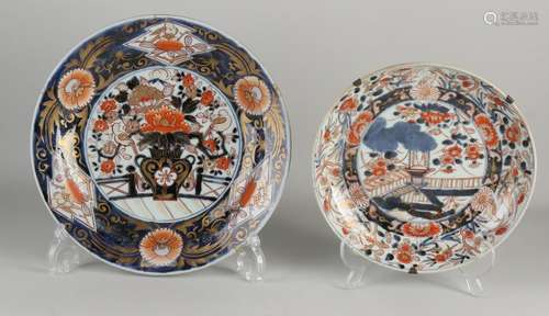 Two Chinese Imari dishes