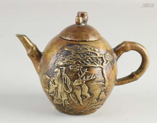 Chinese bronze teapot