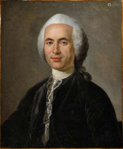 ATTRIBUE A PIERRE MERELLE (1713-1782) Portrait d’homme en bu...