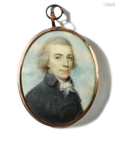WILLIAM GRIMALDI (1751-1830) Portrait d’homme à la redingote...