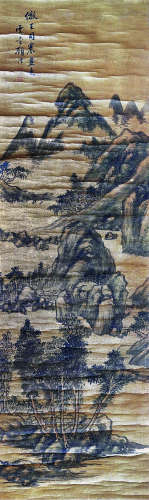 顾沄（1835～1896） 溪山林舍图 立轴 水墨纸本