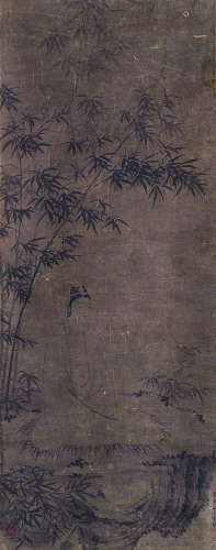 丁云鹏（1547～1628） 竹林观音 立轴 水墨绢本