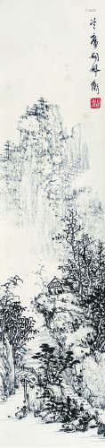 胡佩衡（1892～1962） 山水 立轴 水墨纸本