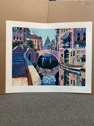 Howard Behrens signed limited edition serigraph print, "...