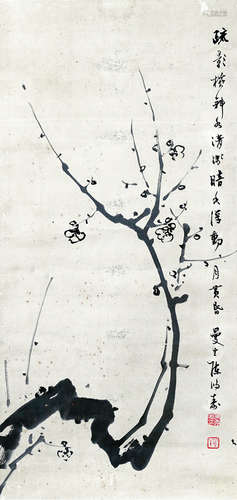 陈鸿寿（1768～1822） 梅花 立轴 水墨纸本