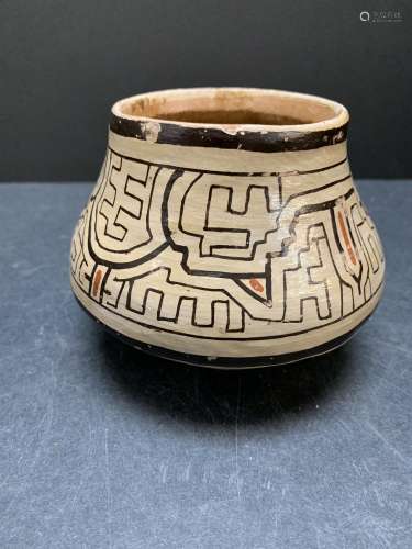 Peruvian Pottery Bowl- Shipibo Rainforest - AS IS