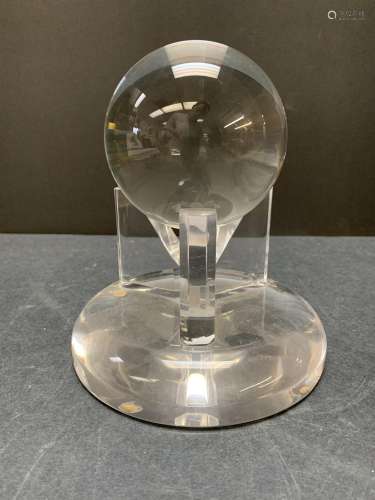 Glass Ball with glass stand - AS IS