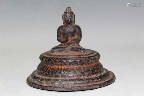 Indian Bronze Buddha Statue