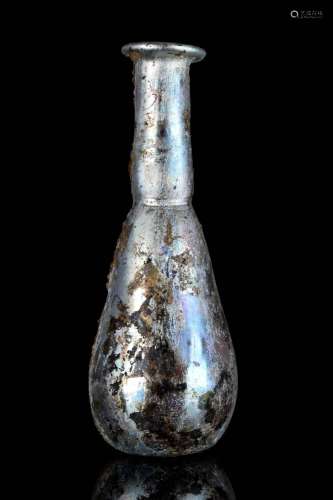 A ROMAN GLASS BOTTLE