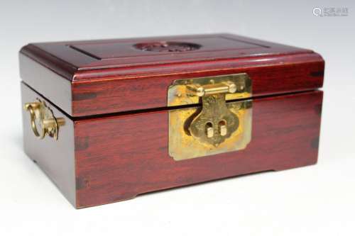 Chinese Rosewood Jewelry Box