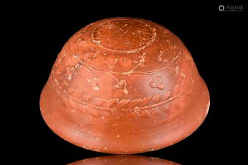 ROMAN TERRA SIGILLATA (SAMIAN WARE) INSCRIBED TO APOLLO