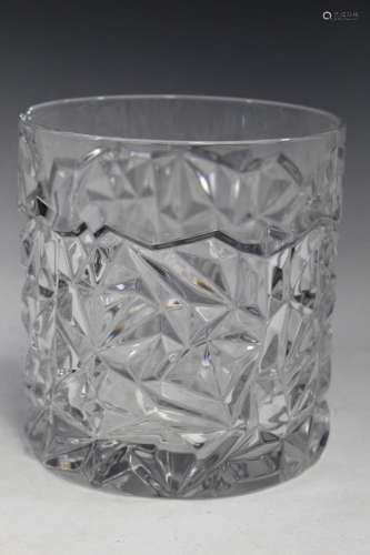 Tiffany & Co. 'Rock Cut" Crystal Ice Bucket.