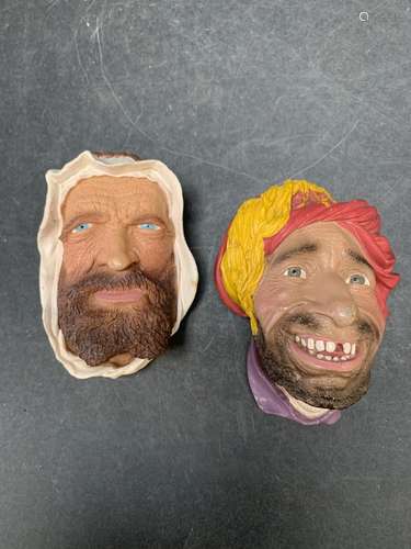 Lot of two head figures - AS IS