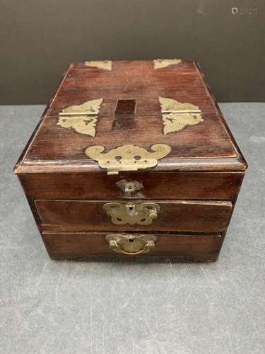 Wooden jewelry box - AS IS