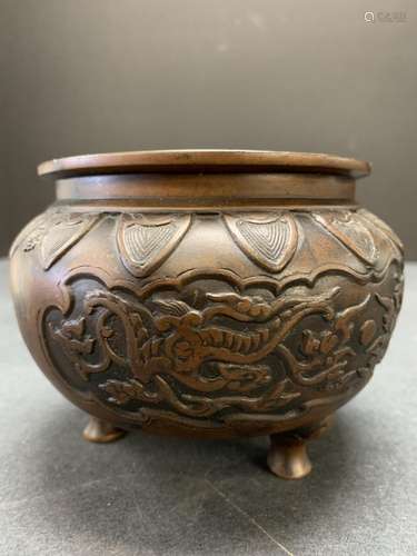 Bronze incense burner - AS IS