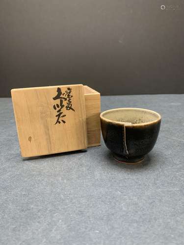 Antique Japanese cup with box - AS IS