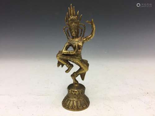 Tibetan bronze figure.