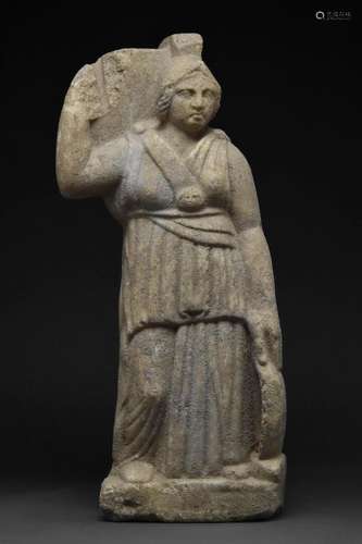 A ROMAN MARBLE MINERVA STATUE