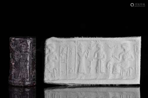 A NEO-ASSYRIAN CYLINDER SEAL