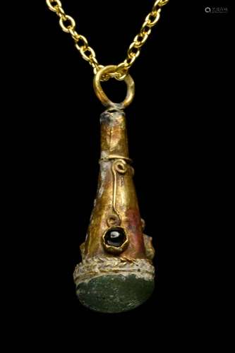 ROMAN GOLD CLUB OF HERCULES PENDANT