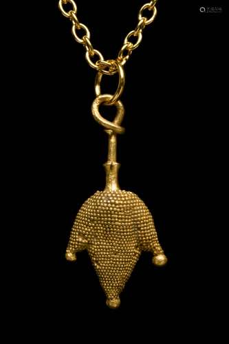 GREEK HELLENISTIC GOLD FILIGREE PENDANT