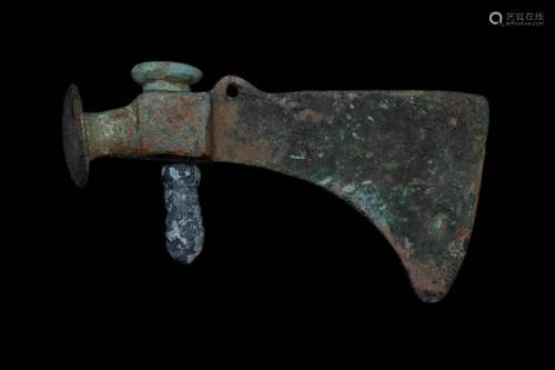 A KOBAN CULTURE BRONZE AXE HEAD