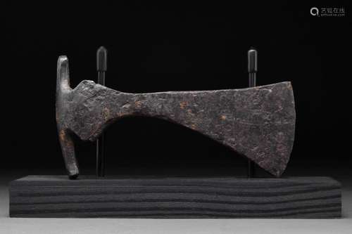 A VIKING IRON AXE HEAD