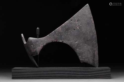 A VIKING IRON BEARDED AXE HEAD