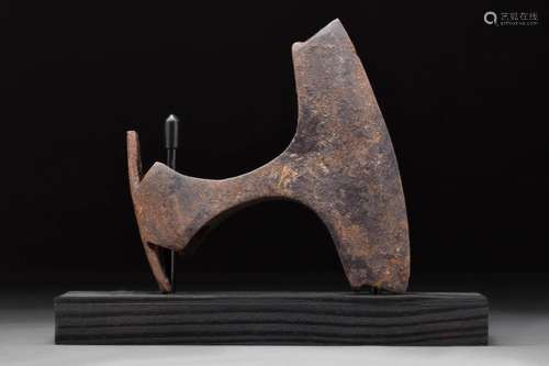 A VIKING IRON AXE HEAD