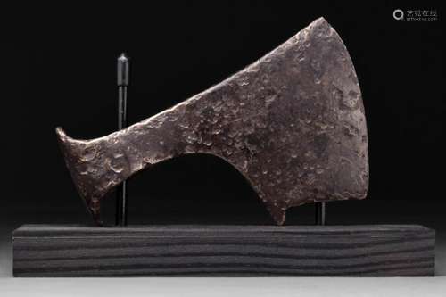 A VIKING IRON BEARDED AXE HEAD