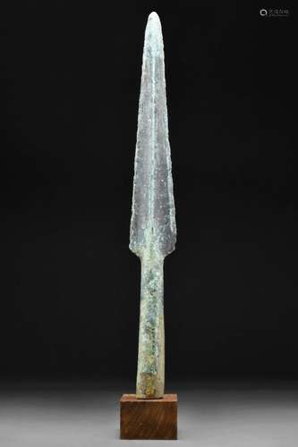 CHINESE WARRING STATES BRONZE SPEAR HEAD